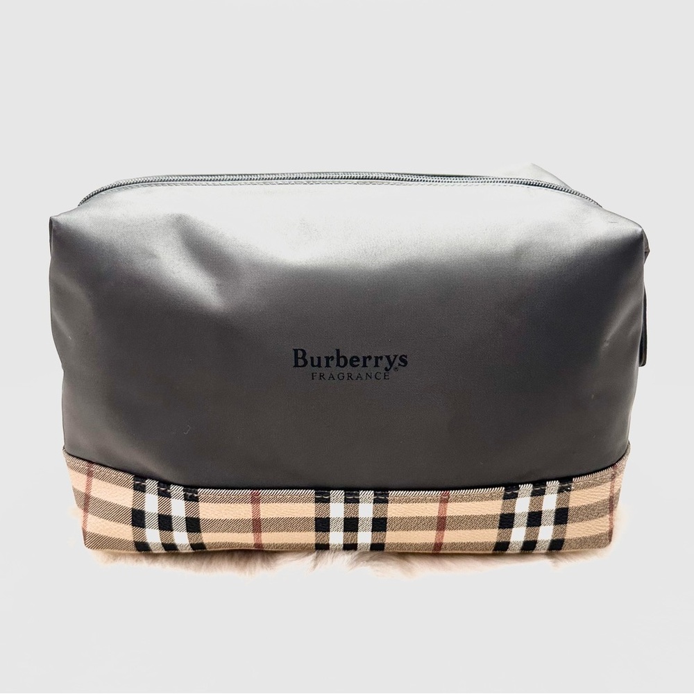 BURBERRY Vintage Authentic Womens/Mens Toiletry/Travel/Cosmetic Bag Large